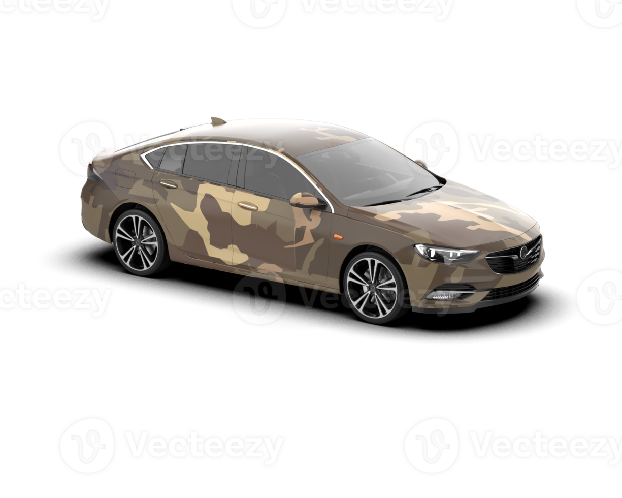 Modern car isolated on background. 3d rendering - illustration png