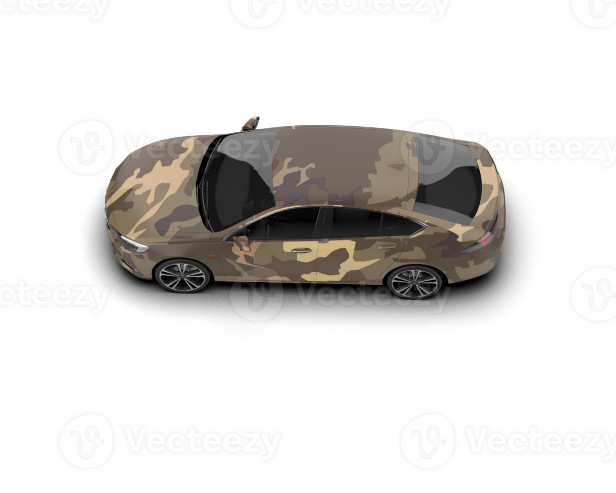 Modern car isolated on background. 3d rendering - illustration png