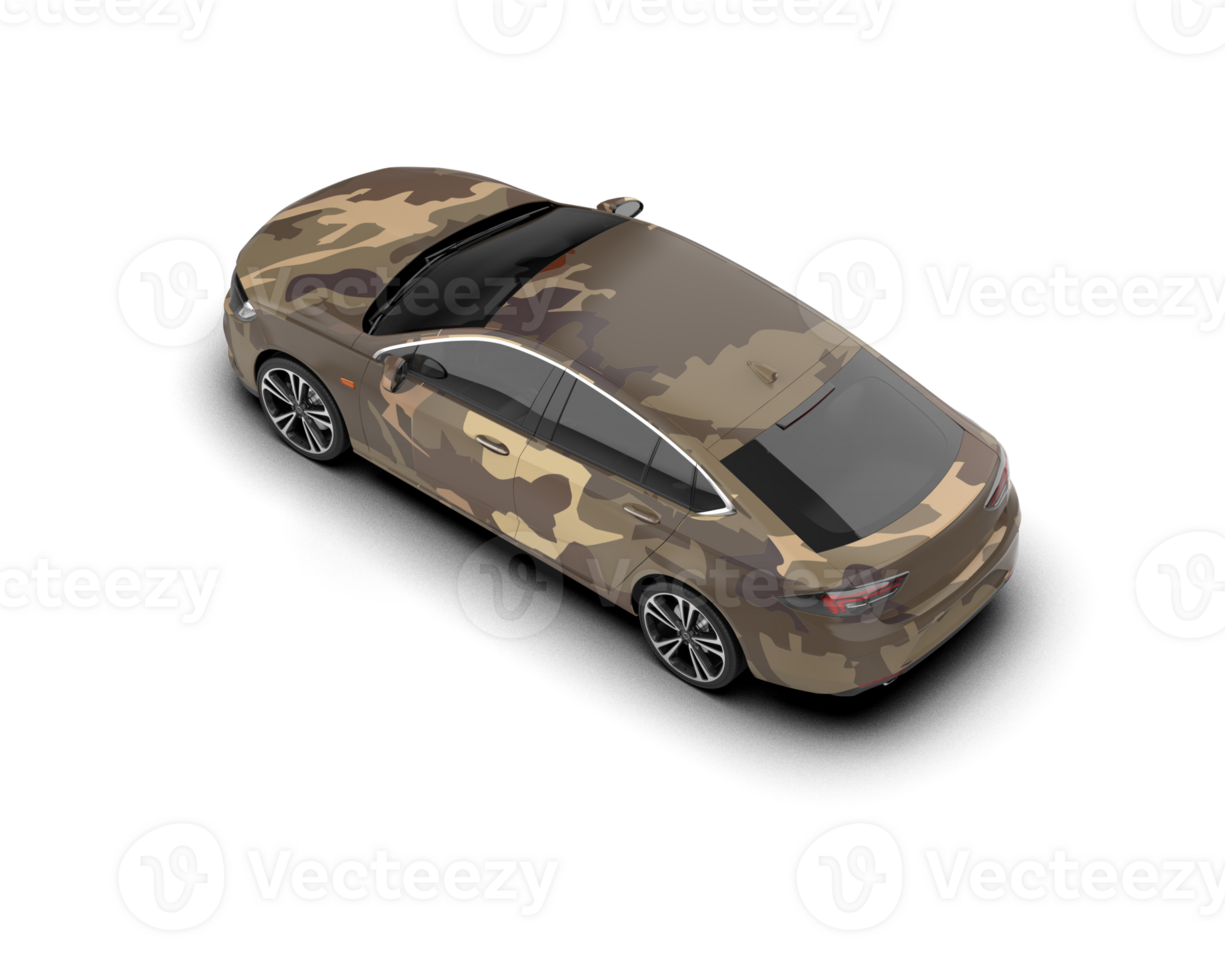 Modern car isolated on background. 3d rendering - illustration png