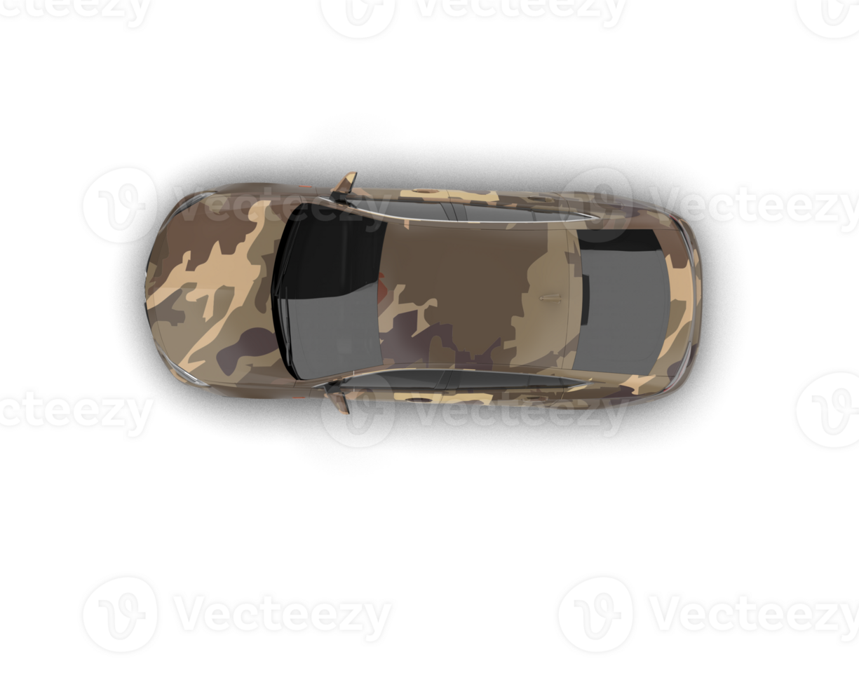 Modern car isolated on background. 3d rendering - illustration png