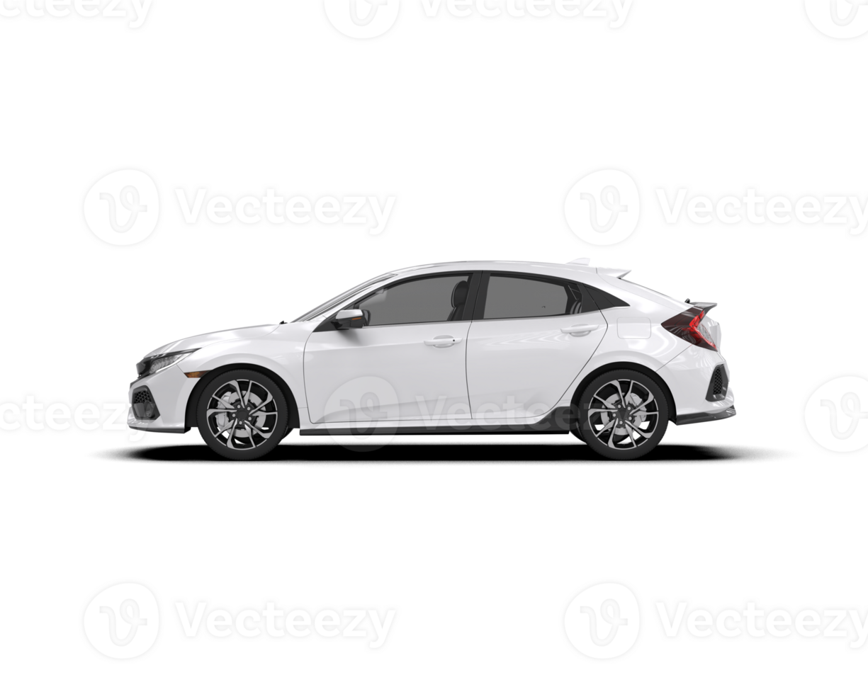 Modern car isolated on background. 3d rendering - illustration png