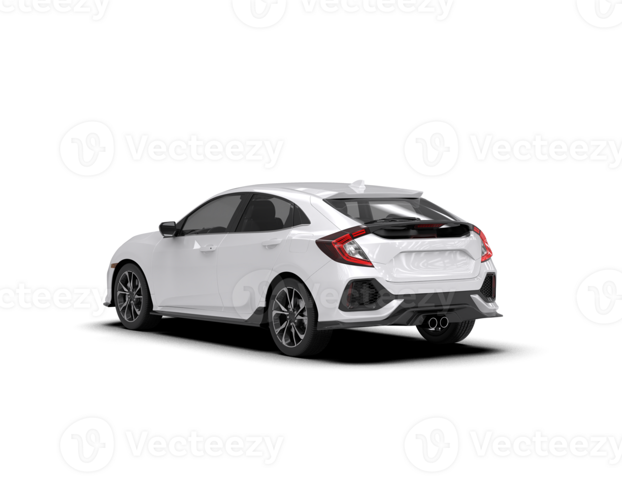 Modern car isolated on background. 3d rendering - illustration png
