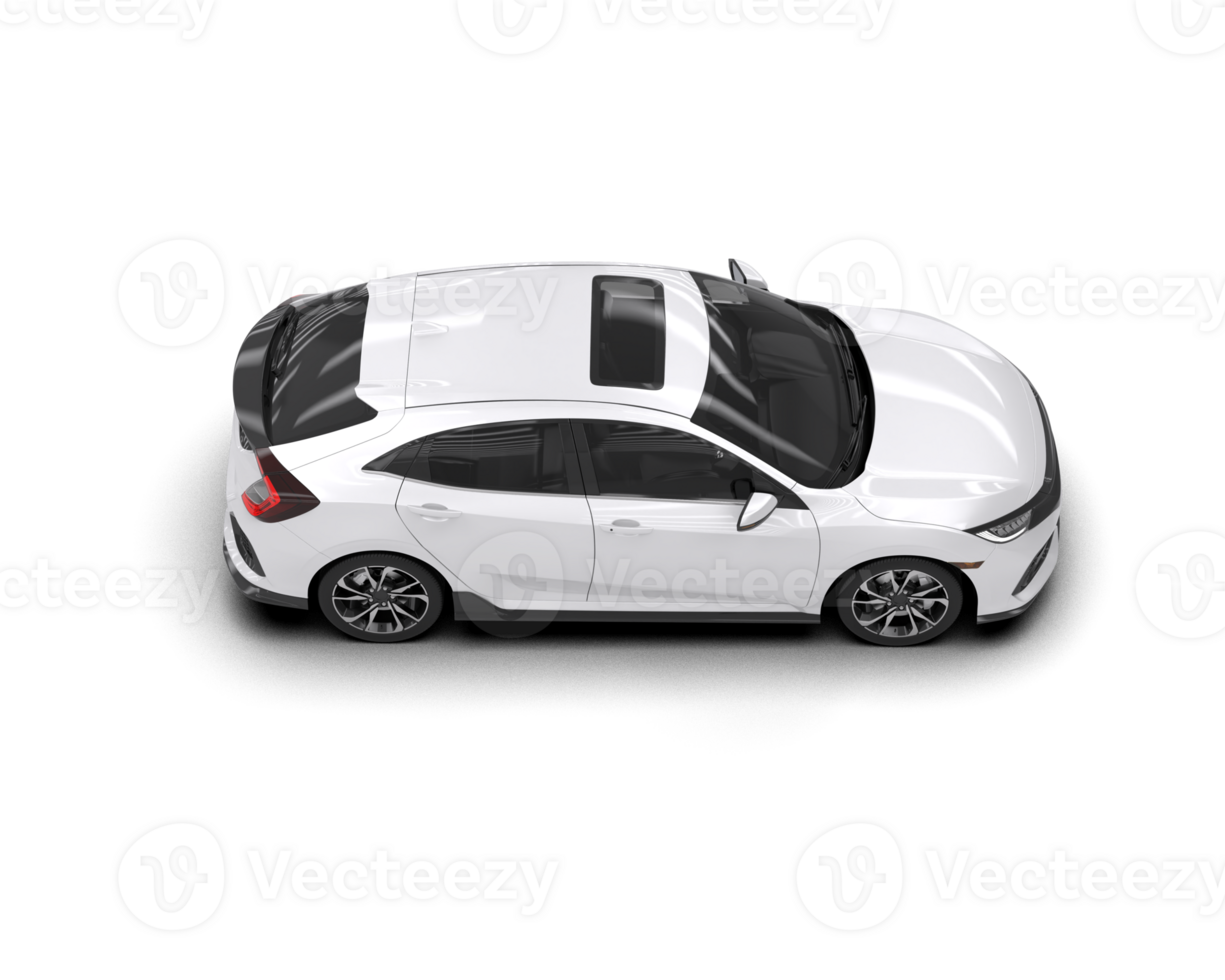 Modern car isolated on background. 3d rendering - illustration png