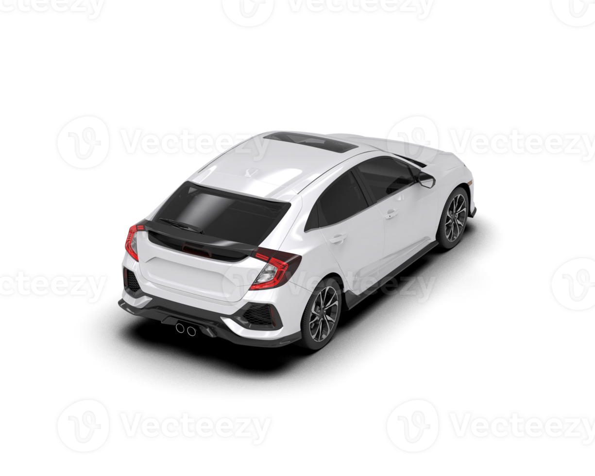 Modern car isolated on background. 3d rendering - illustration png