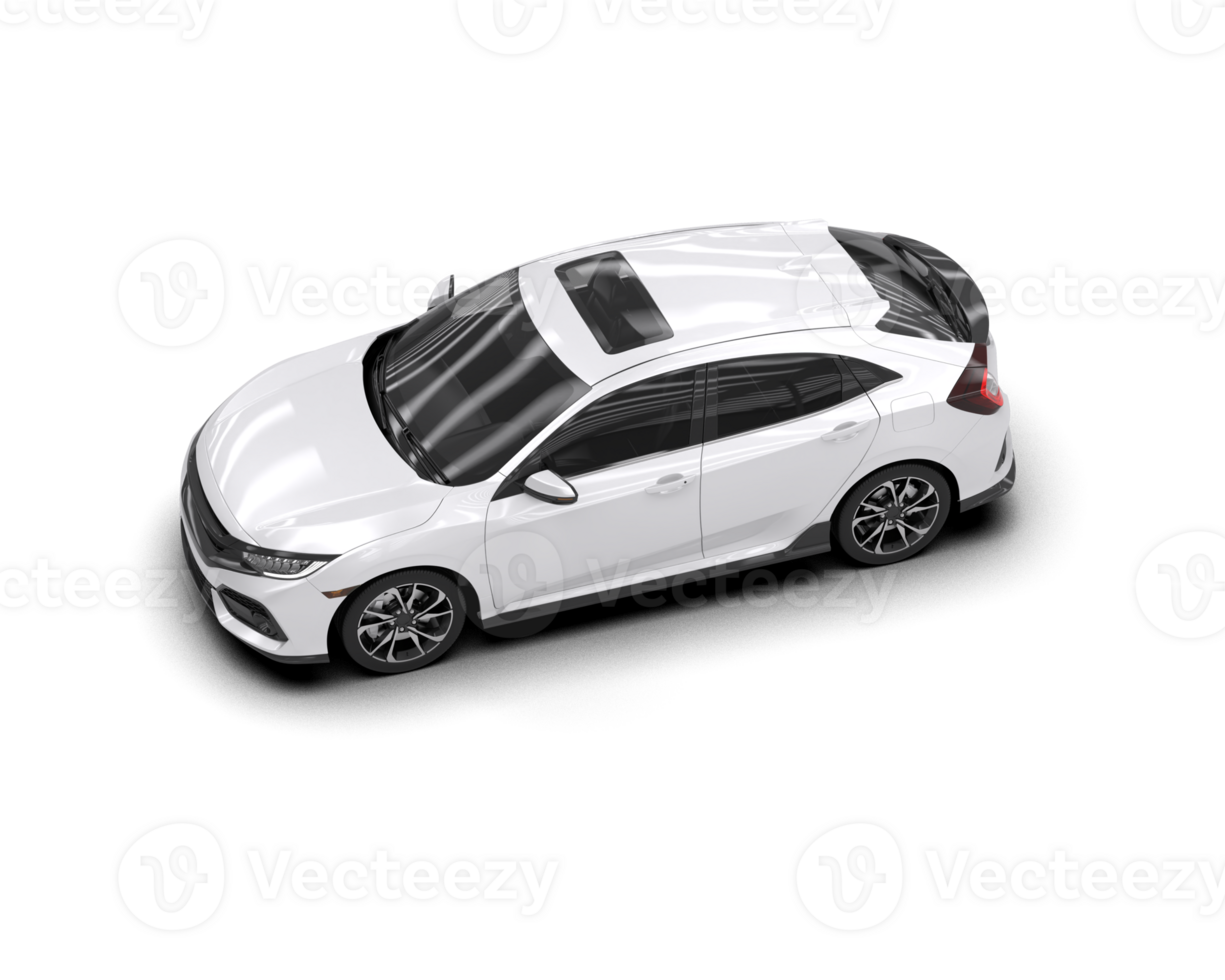 Modern car isolated on background. 3d rendering - illustration png
