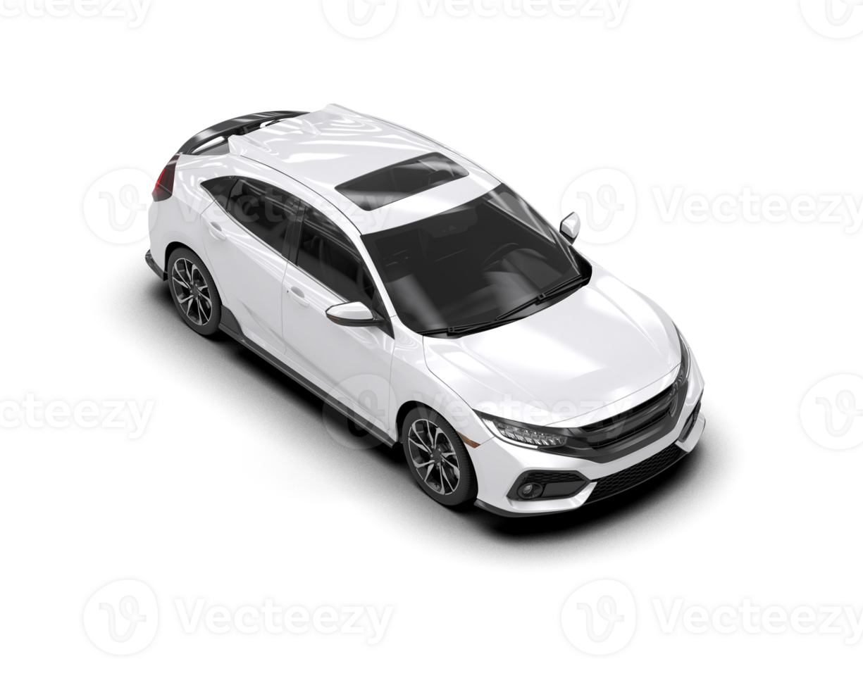 Modern car isolated on background. 3d rendering - illustration png