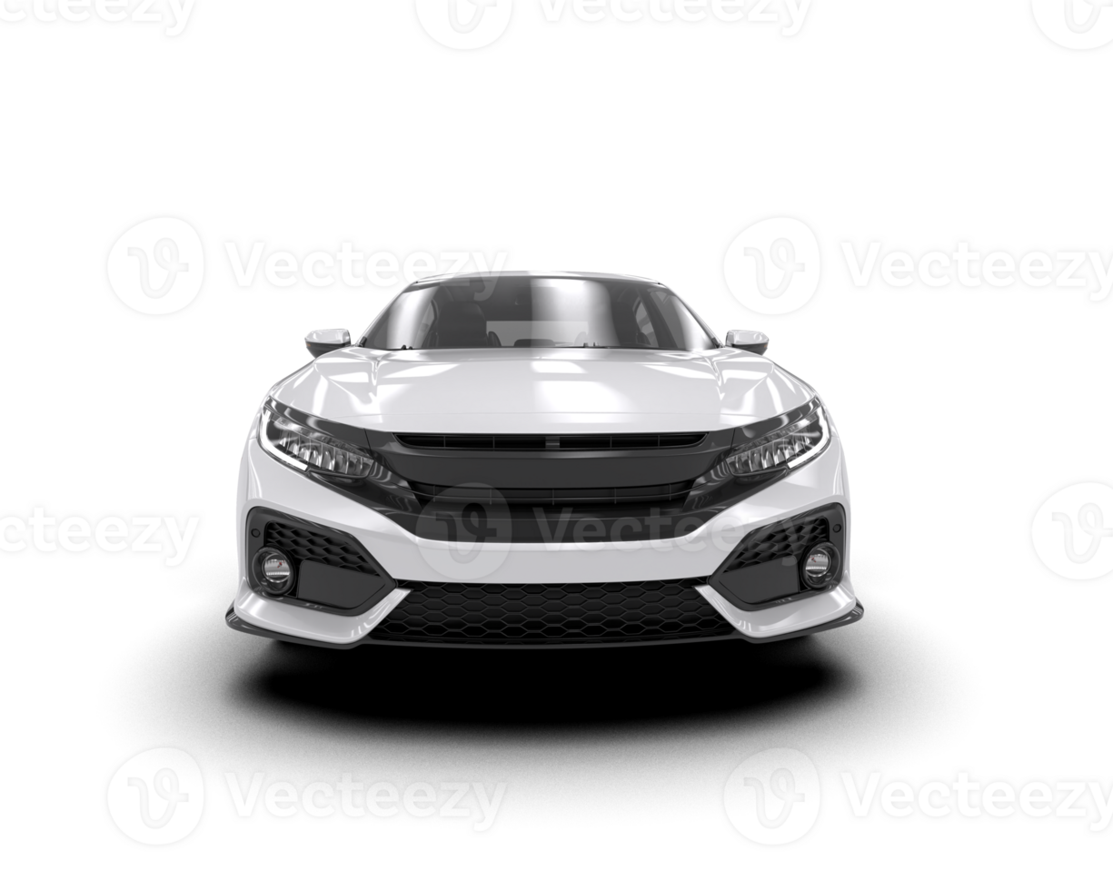 Modern car isolated on background. 3d rendering - illustration png