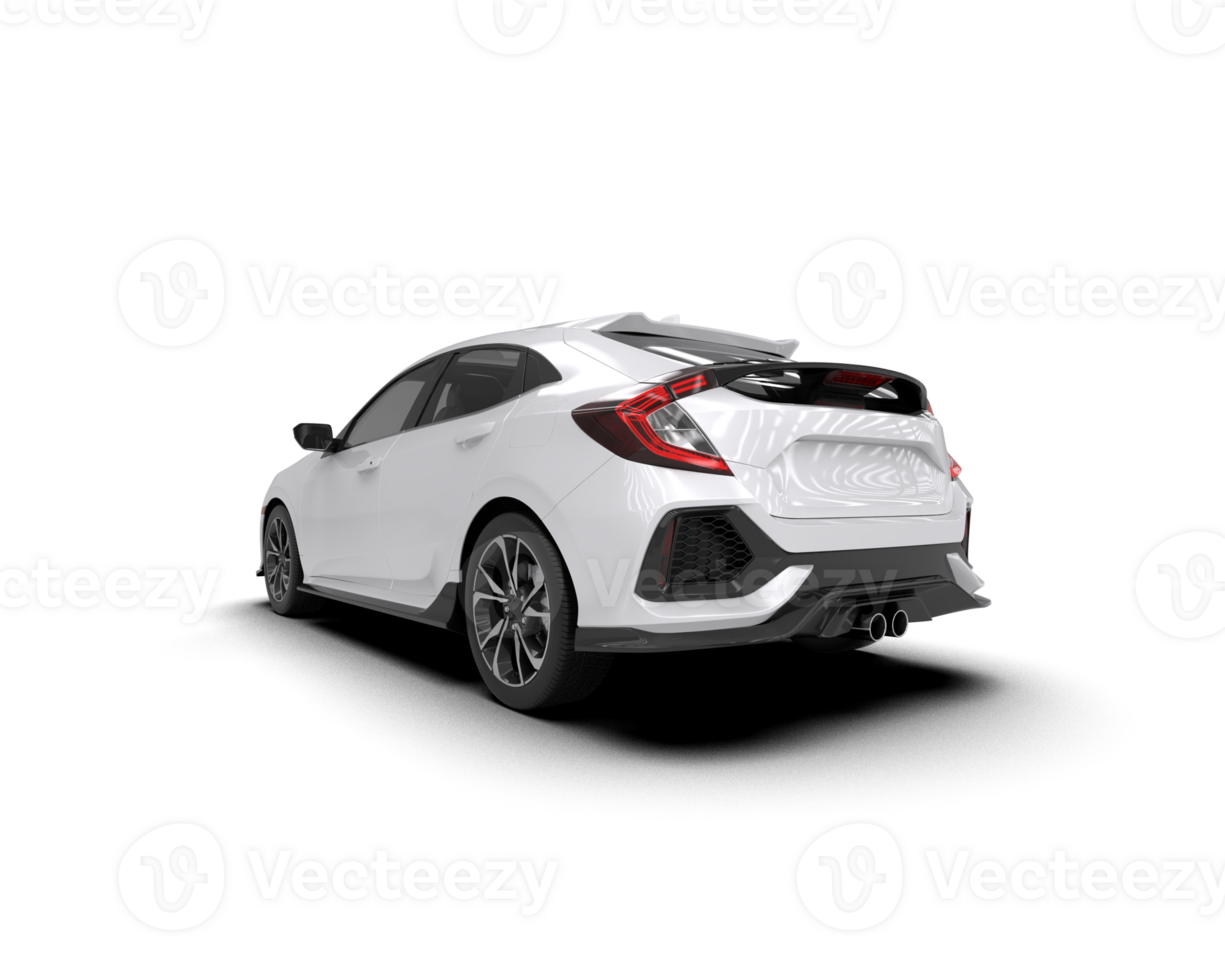 Modern car isolated on background. 3d rendering - illustration png
