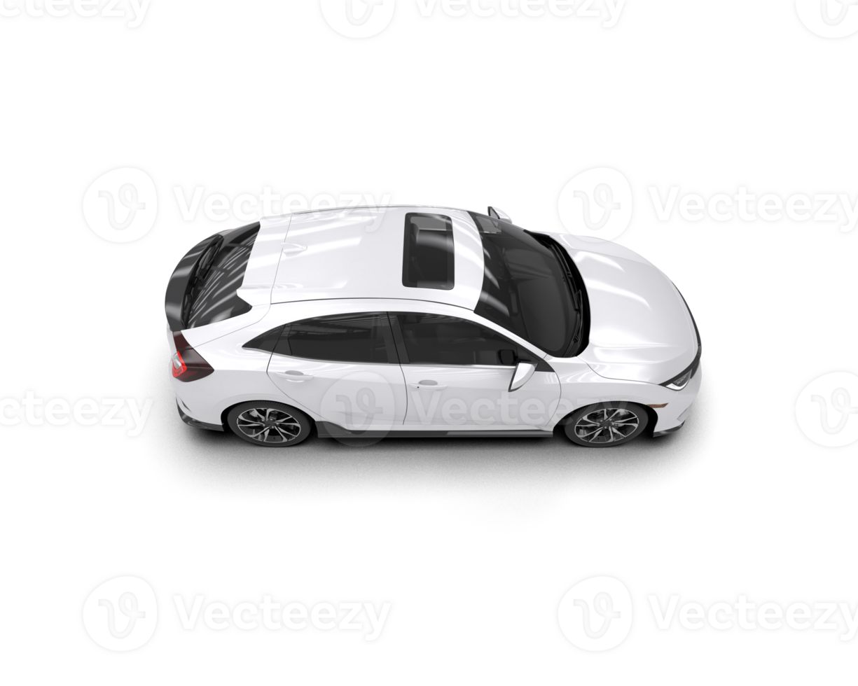 Modern car isolated on background. 3d rendering - illustration png