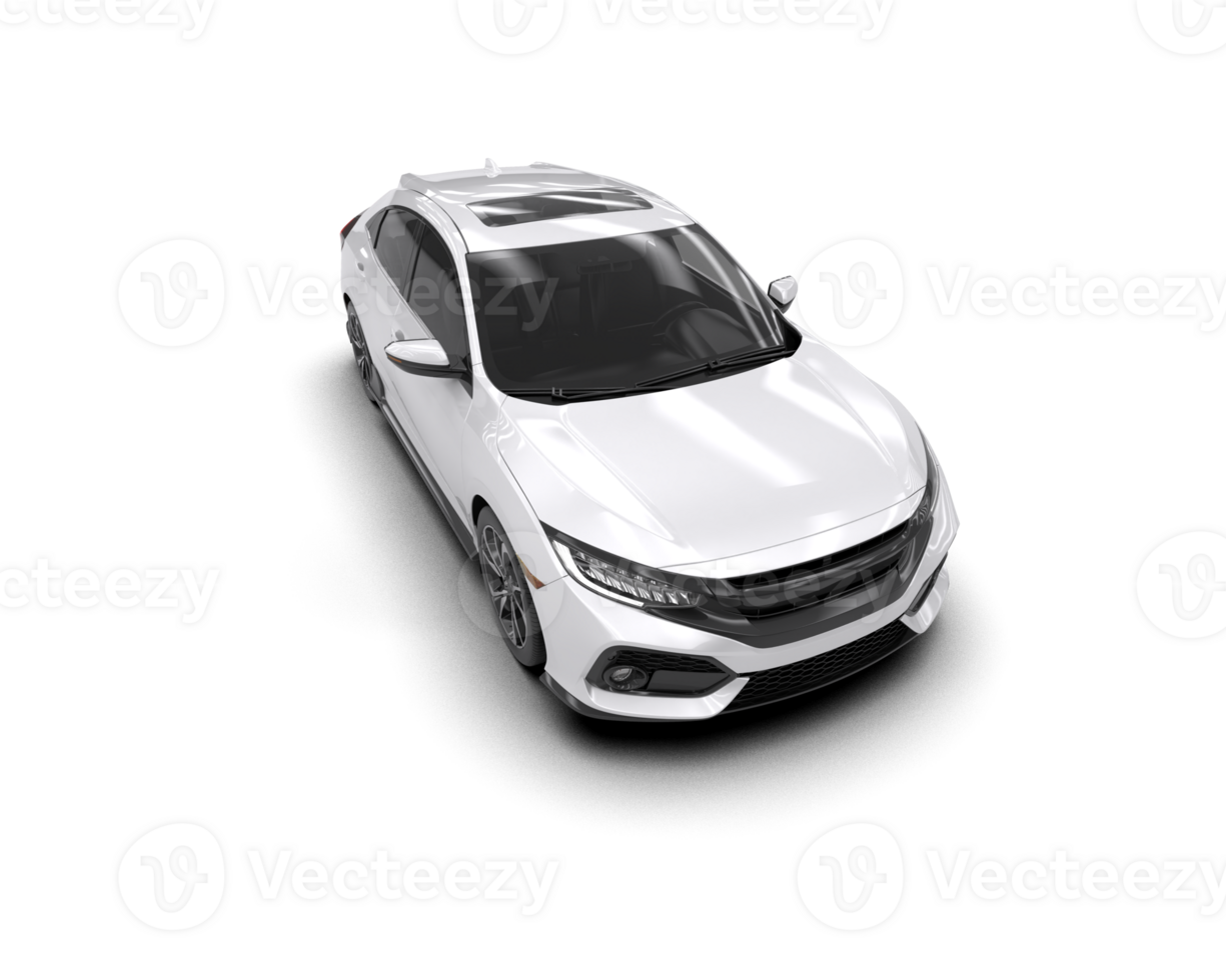 Modern car isolated on background. 3d rendering - illustration png
