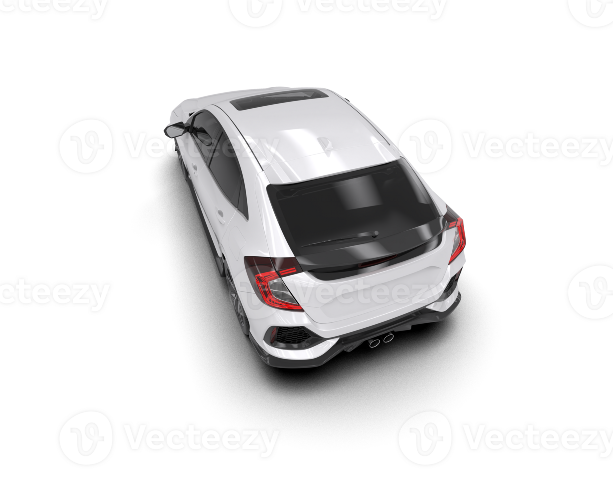 Modern car isolated on background. 3d rendering - illustration png