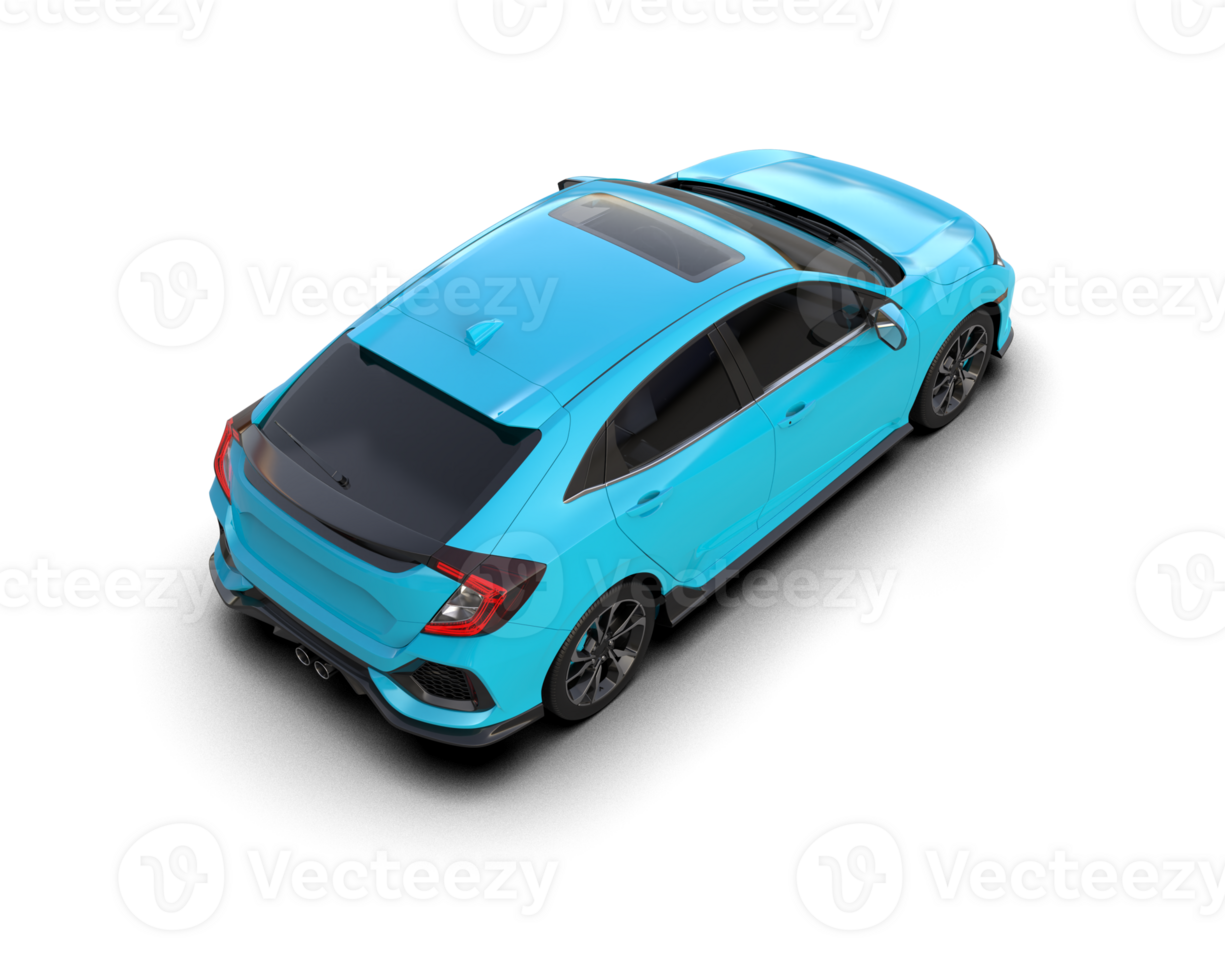 Modern car isolated on background. 3d rendering - illustration png
