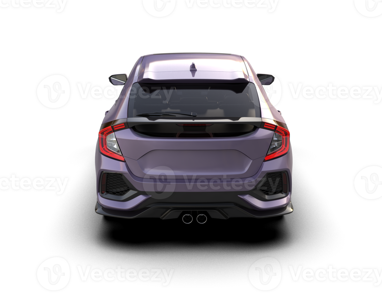 Modern car isolated on background. 3d rendering - illustration png