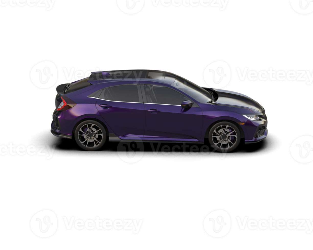Modern car isolated on background. 3d rendering - illustration png