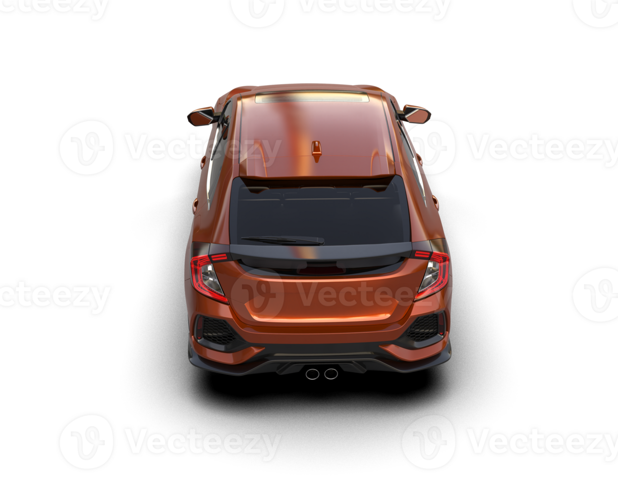 Modern car isolated on background. 3d rendering - illustration png