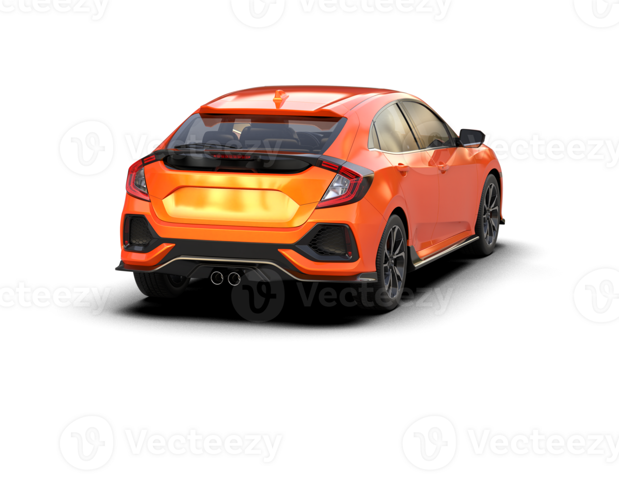 Modern car isolated on background. 3d rendering - illustration png