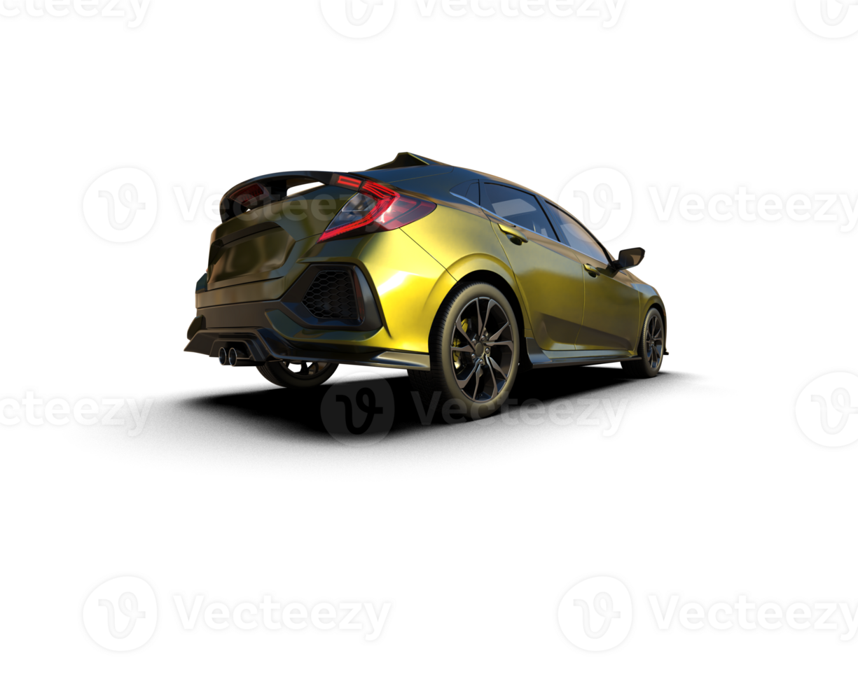 Modern car isolated on background. 3d rendering - illustration png