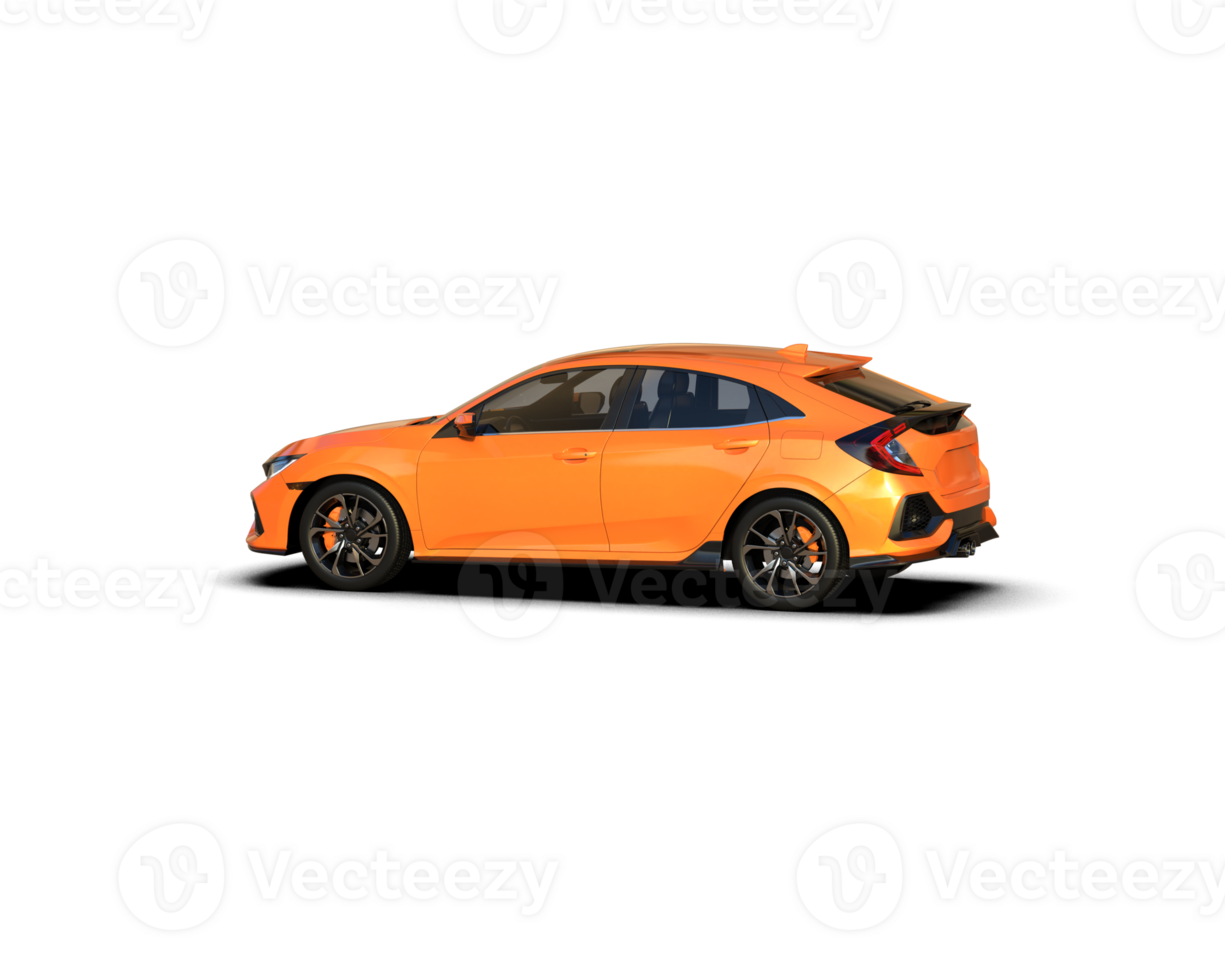 Modern car isolated on background. 3d rendering - illustration png