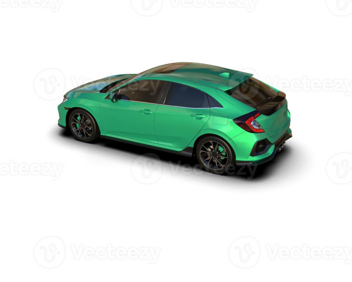 Modern car isolated on background. 3d rendering - illustration png