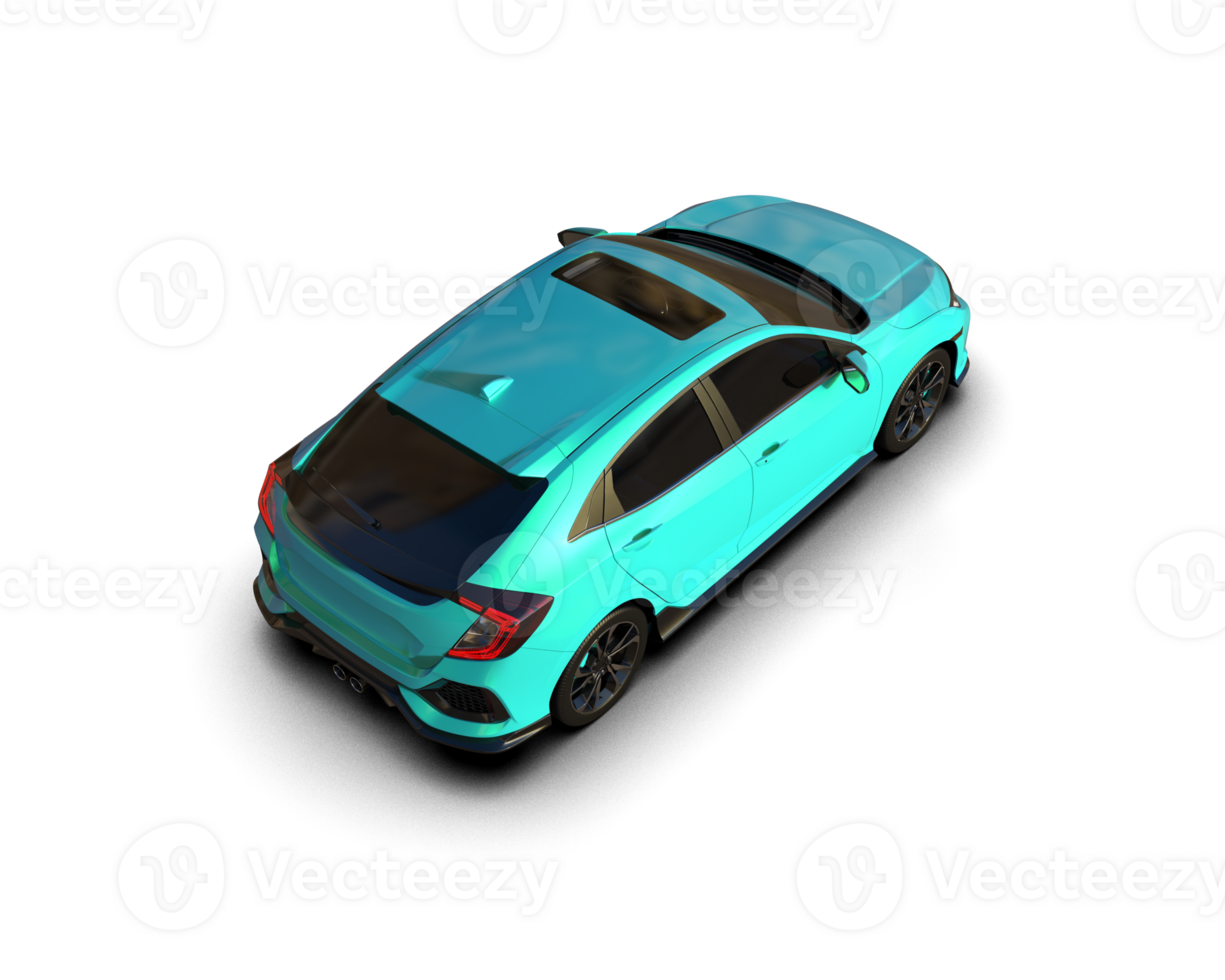 Modern car isolated on background. 3d rendering - illustration png