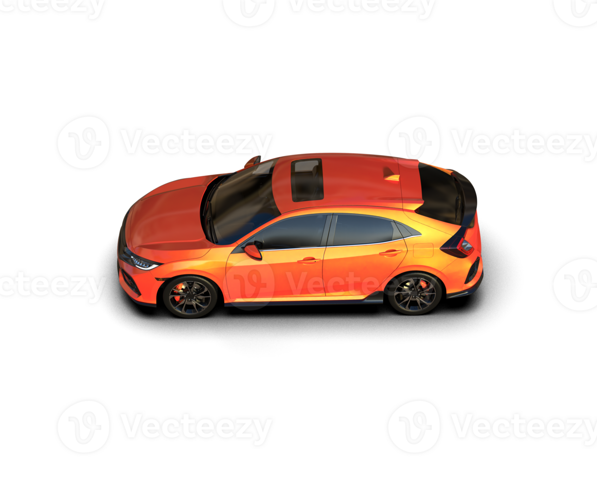 Modern car isolated on background. 3d rendering - illustration png