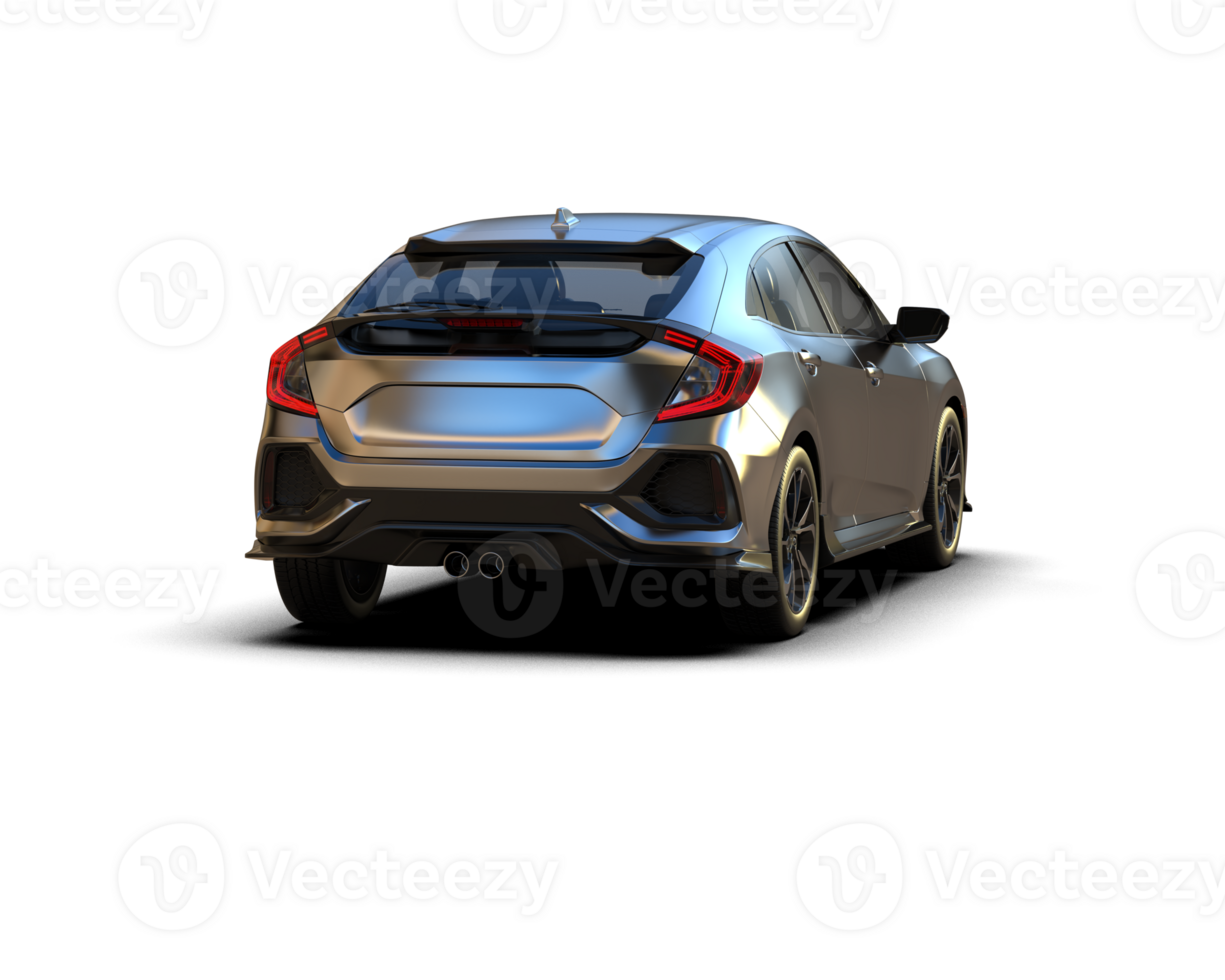 Modern car isolated on background. 3d rendering - illustration png