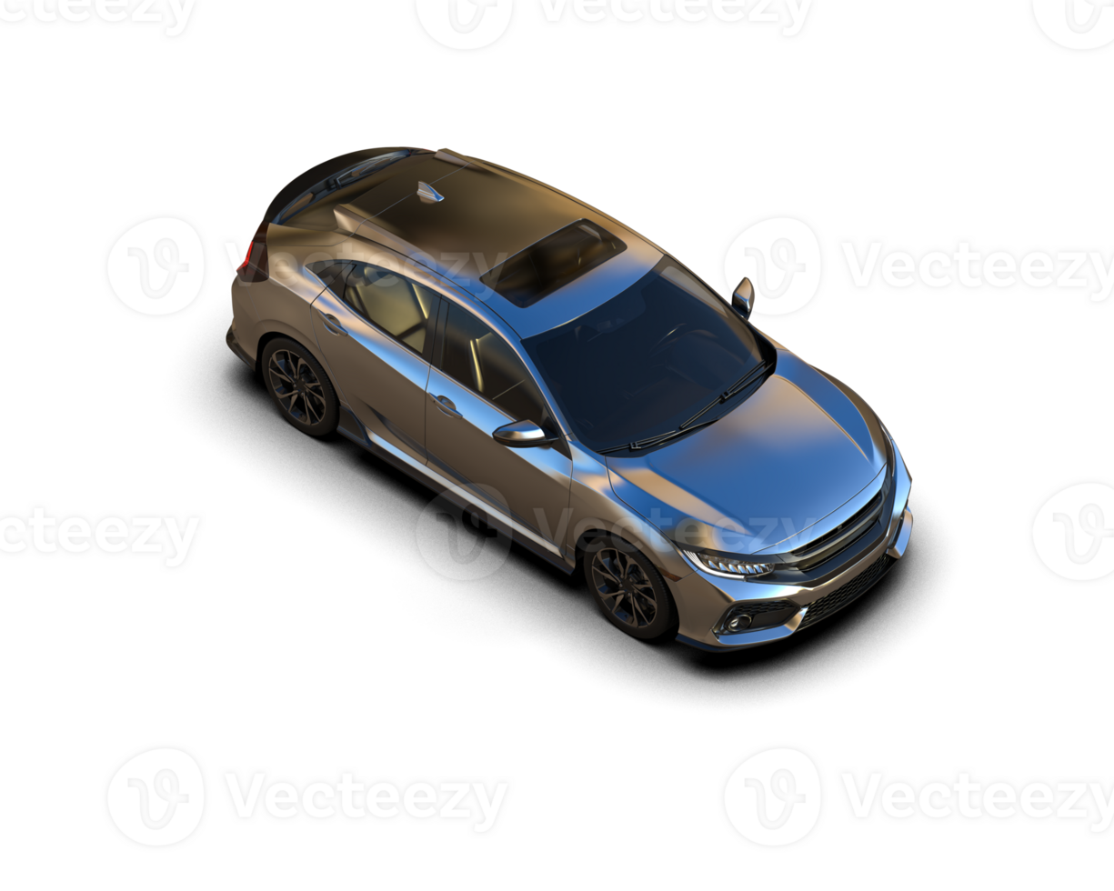 Modern car isolated on background. 3d rendering - illustration png