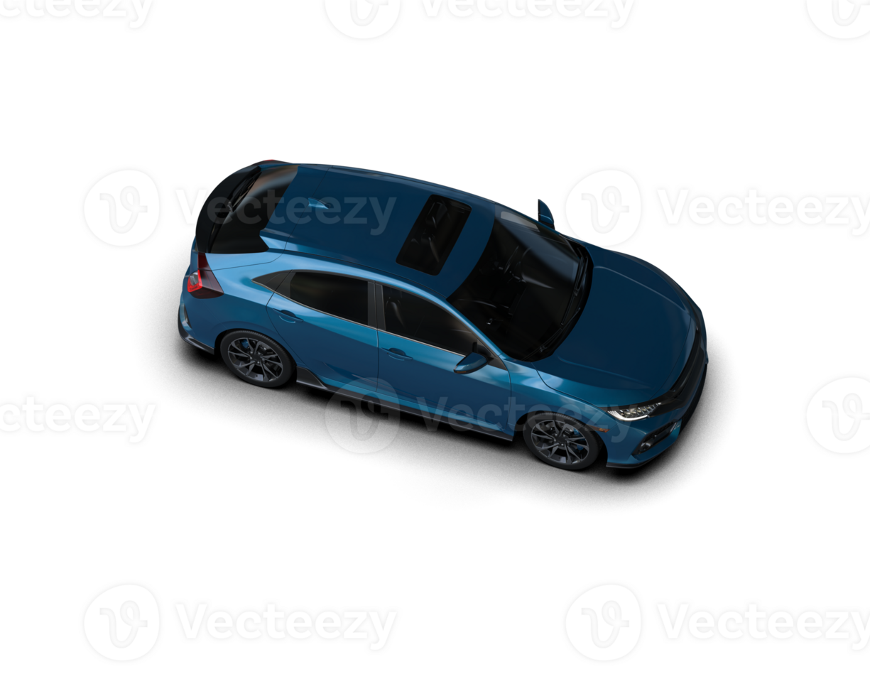 Modern car isolated on background. 3d rendering - illustration png