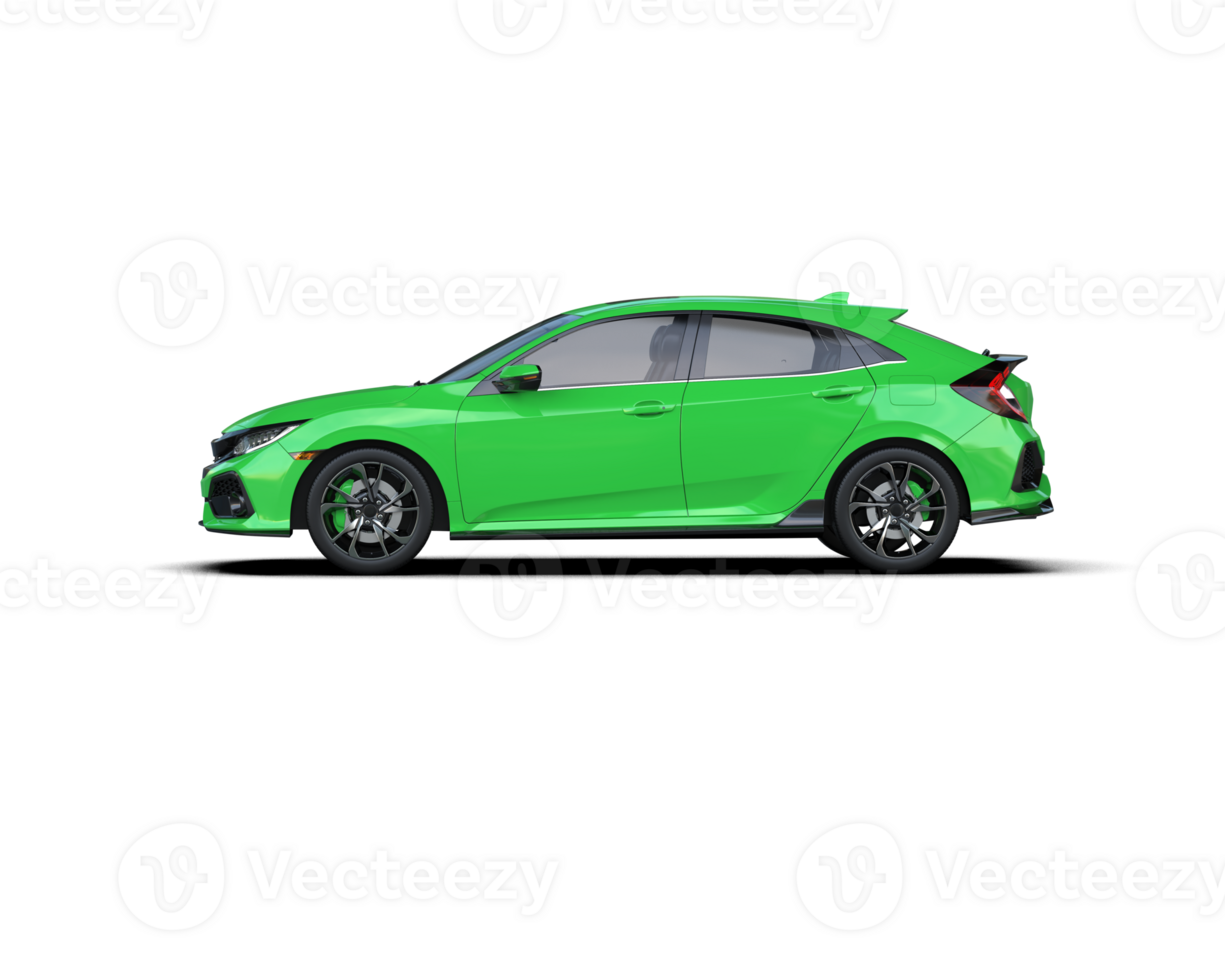 Modern car isolated on background. 3d rendering - illustration png