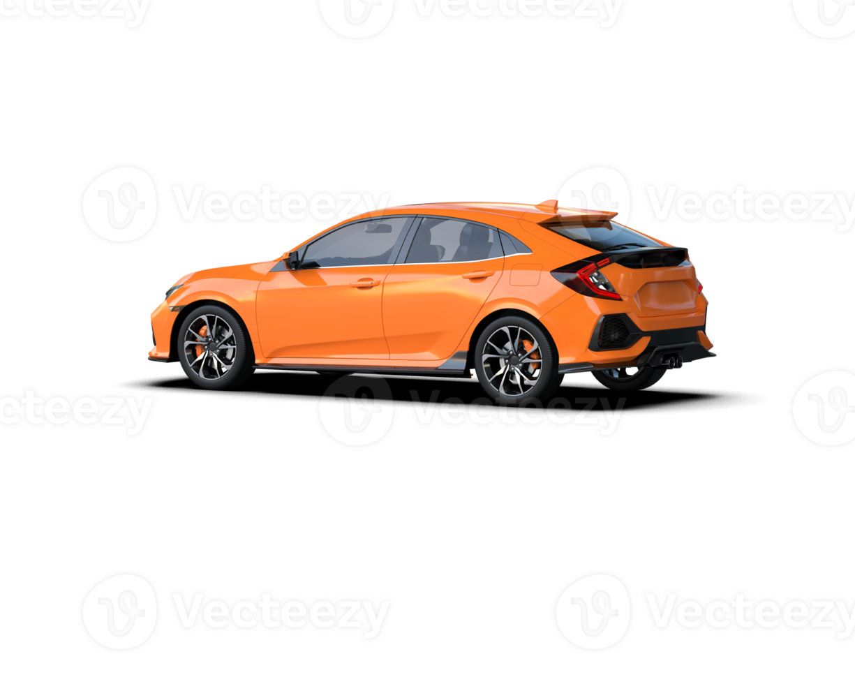 Modern car isolated on background. 3d rendering - illustration png
