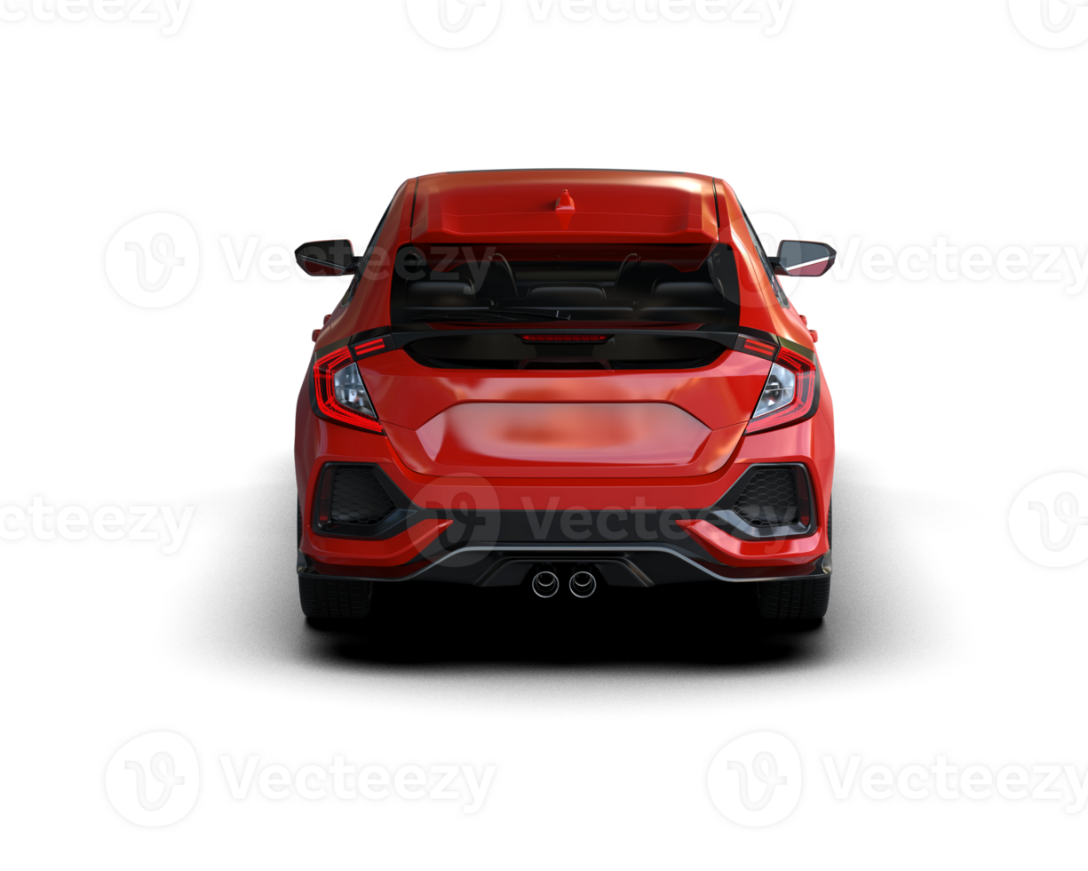 Modern car isolated on background. 3d rendering - illustration png