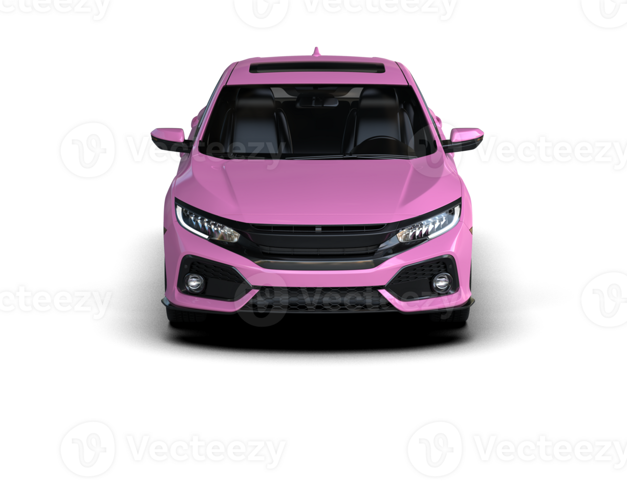 Modern car isolated on background. 3d rendering - illustration png