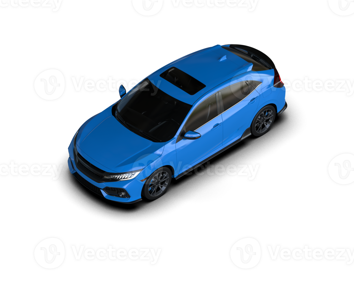 Modern car isolated on background. 3d rendering - illustration png
