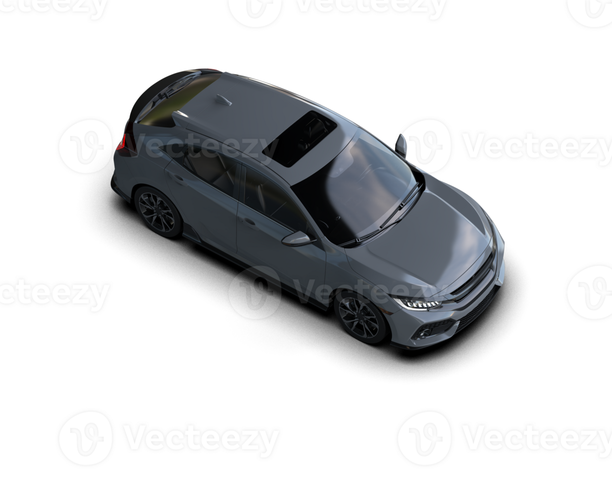 Modern car isolated on background. 3d rendering - illustration png