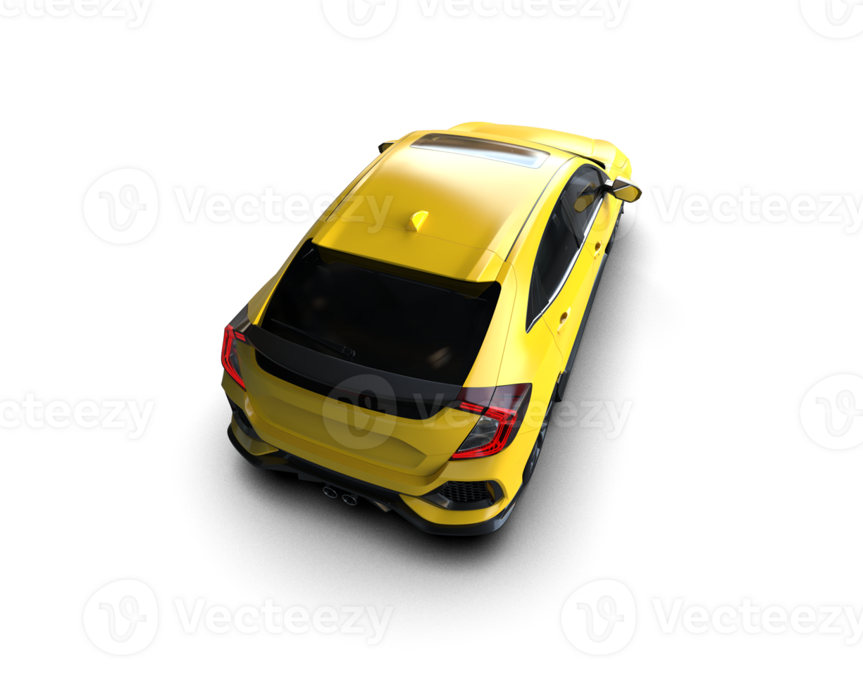 Modern car isolated on background. 3d rendering - illustration png