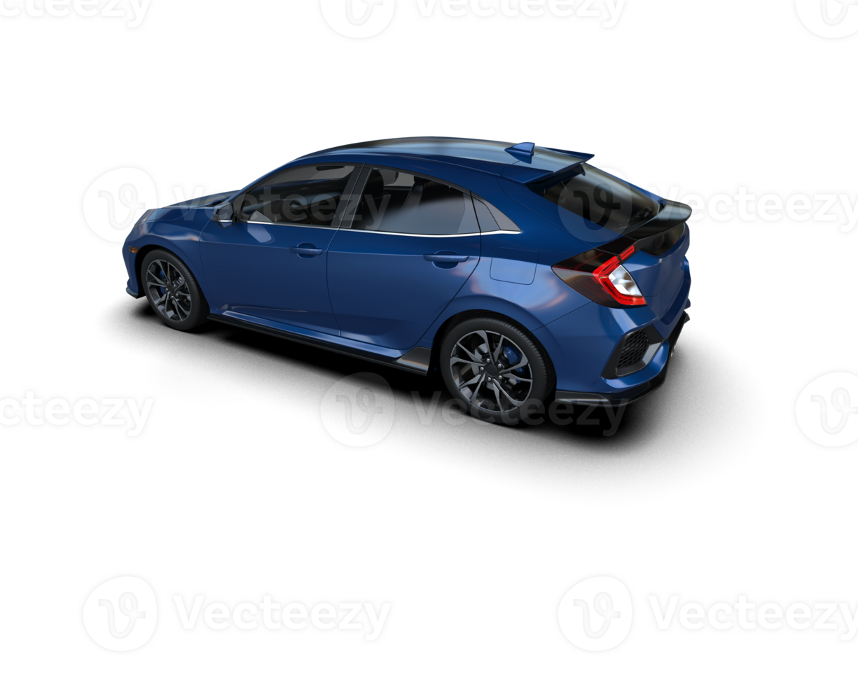 Modern car isolated on background. 3d rendering - illustration png