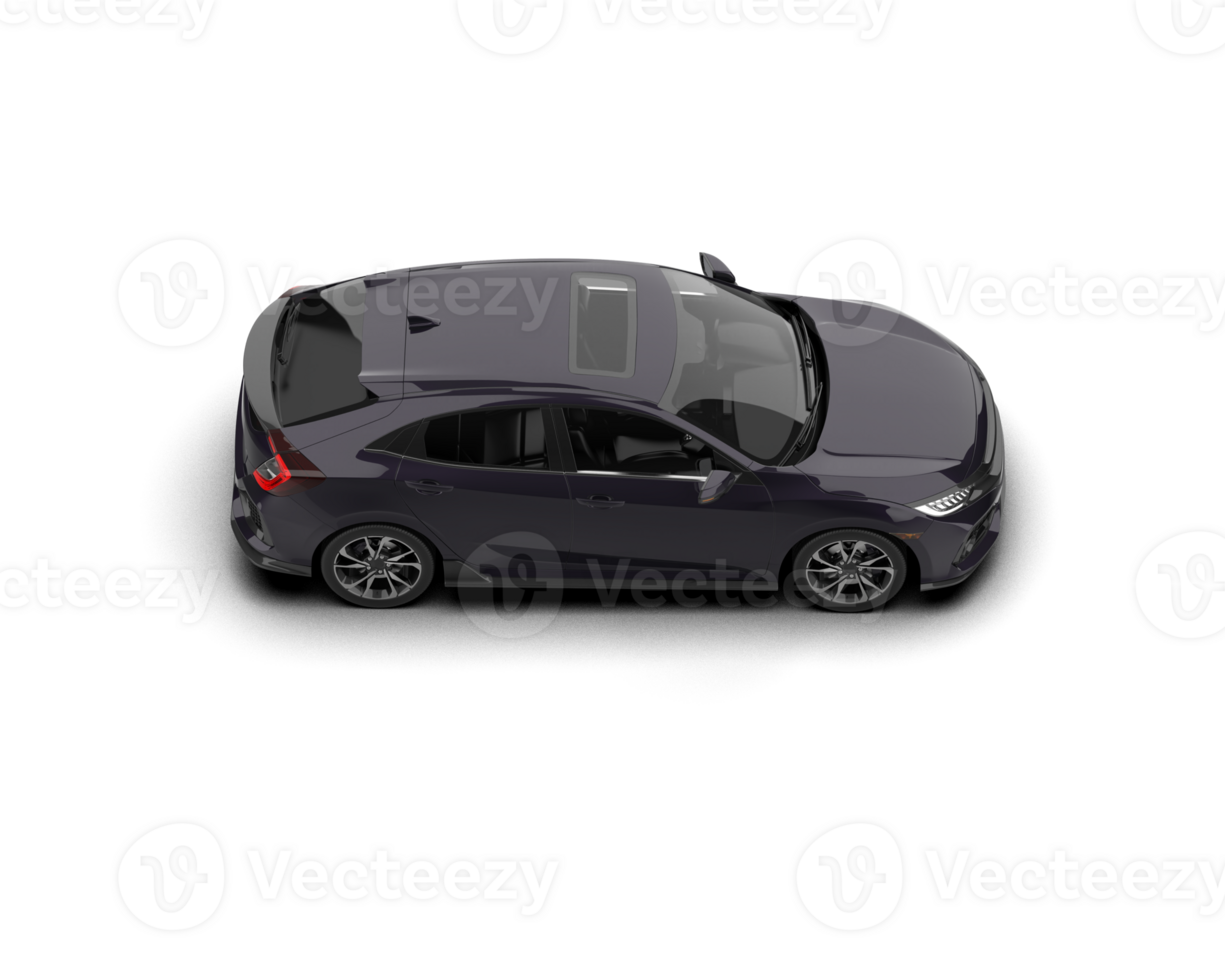 Modern car isolated on background. 3d rendering - illustration png