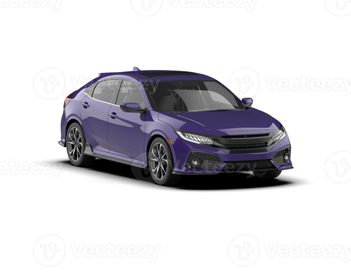Modern car isolated on background. 3d rendering - illustration png