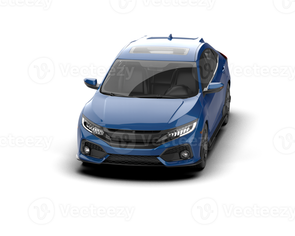 Modern car isolated on background. 3d rendering - illustration png