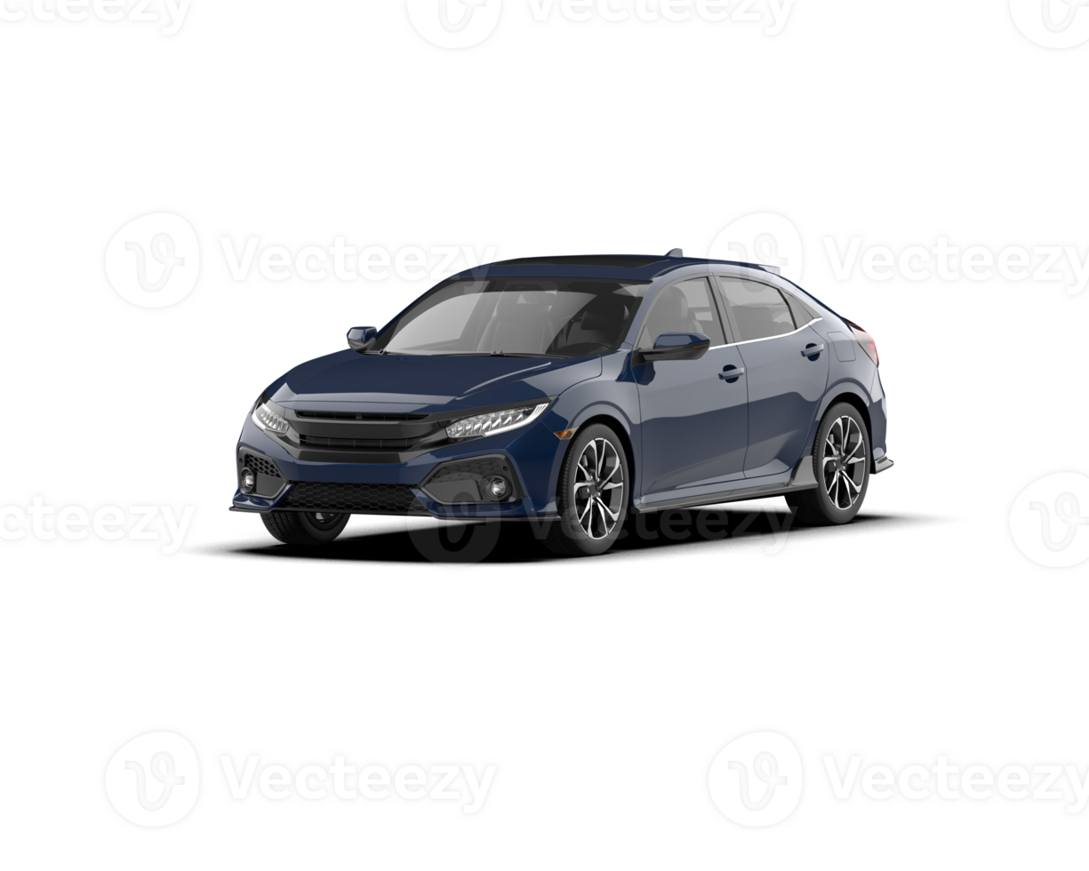 Modern car isolated on background. 3d rendering - illustration png