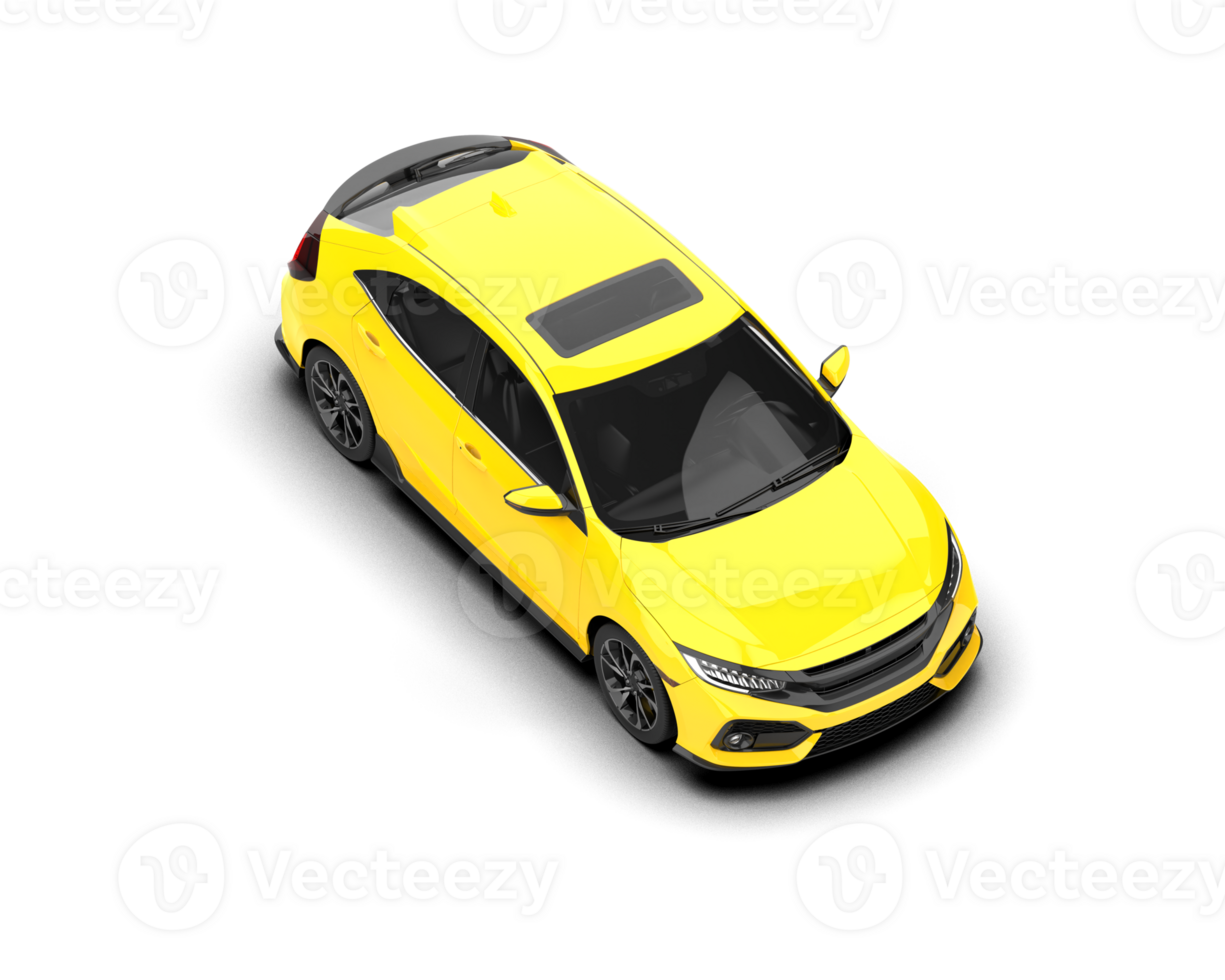 Modern car isolated on background. 3d rendering - illustration png