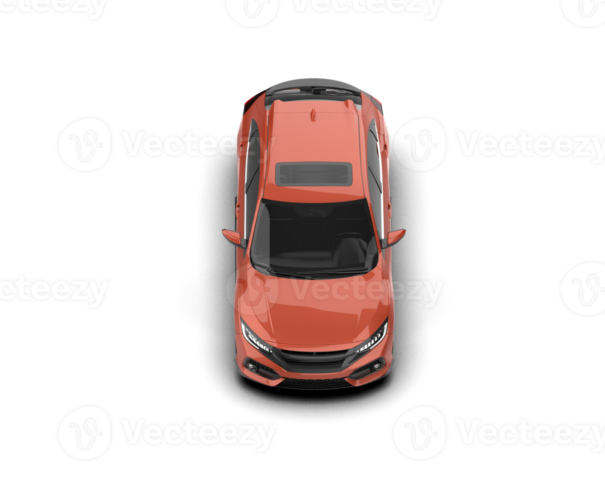 Modern car isolated on background. 3d rendering - illustration png