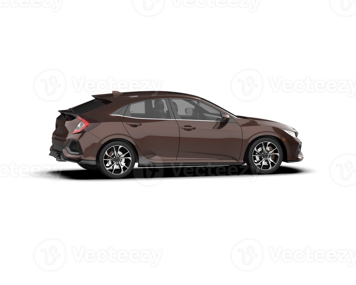 Modern car isolated on background. 3d rendering - illustration png