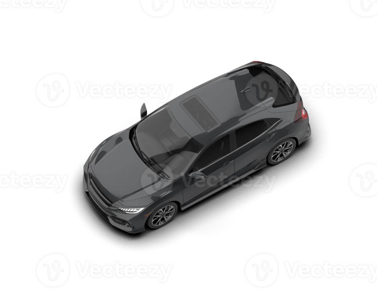 Modern car isolated on background. 3d rendering - illustration png