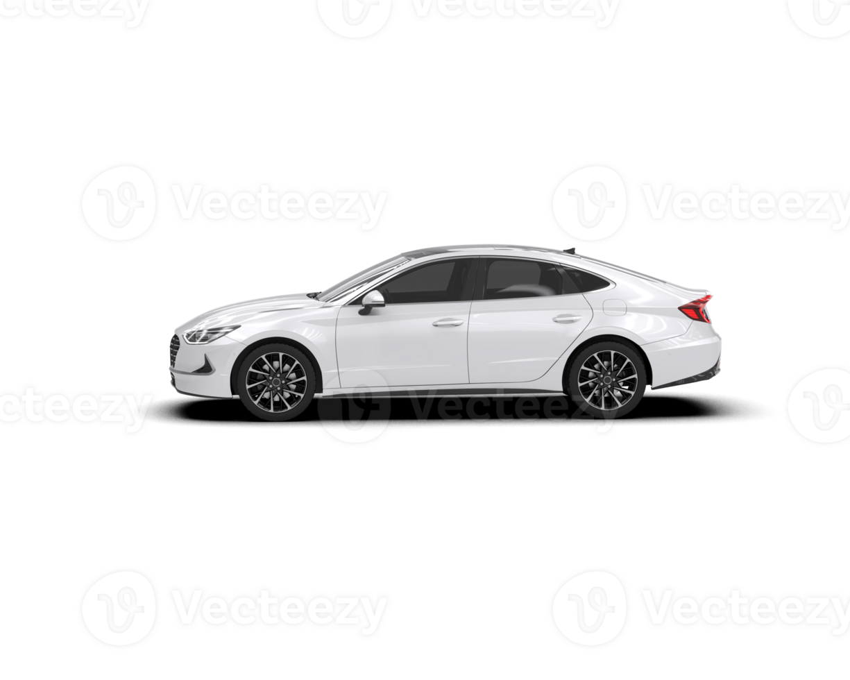 Modern car isolated on background. 3d rendering - illustration png