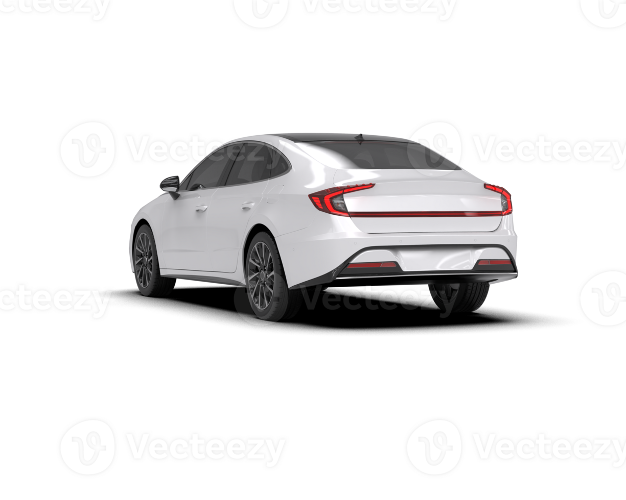 Modern car isolated on background. 3d rendering - illustration png