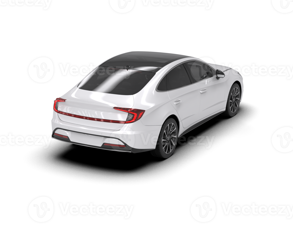 Modern car isolated on background. 3d rendering - illustration png