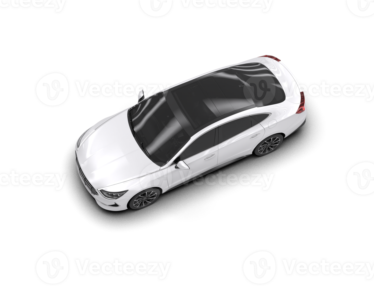 Modern car isolated on background. 3d rendering - illustration png