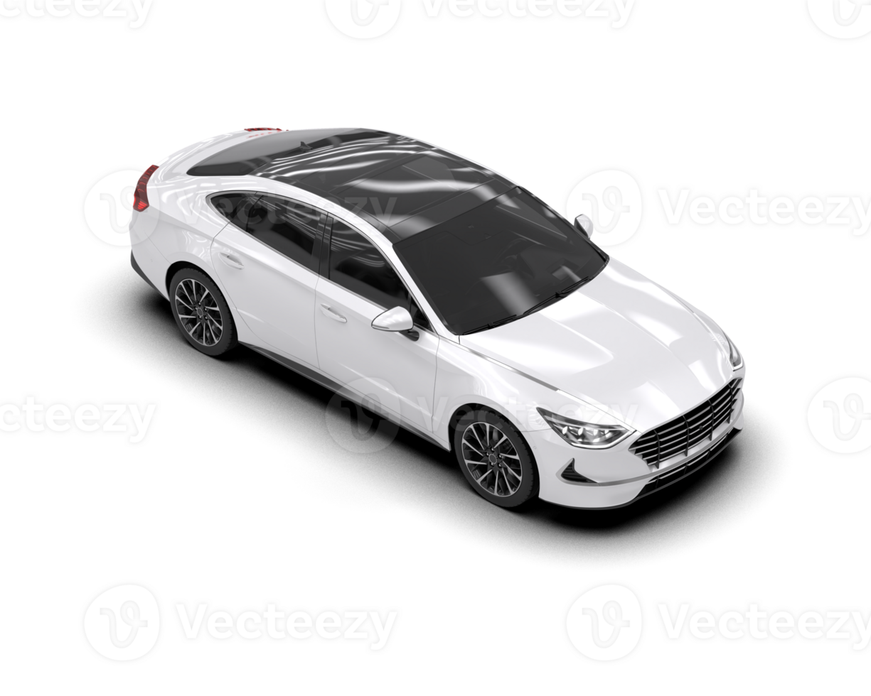 Modern car isolated on background. 3d rendering - illustration png