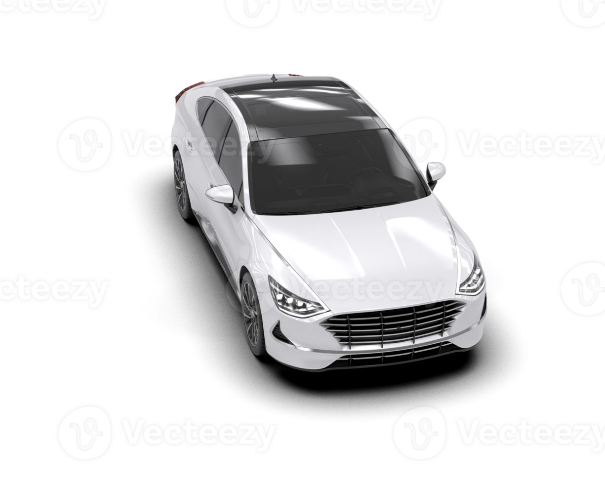 Modern car isolated on background. 3d rendering - illustration png